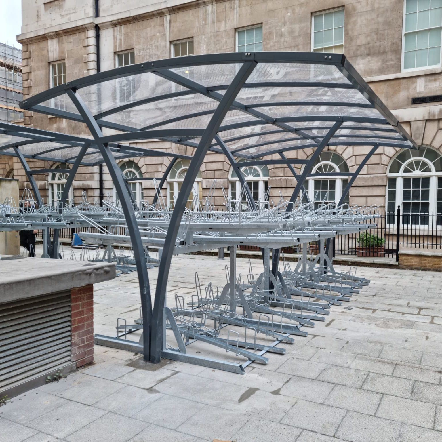 St Barts Hospital Two-Tier Cycle Racks